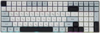 Клавиатура AULA S100Pro (белый/голубой/черный)