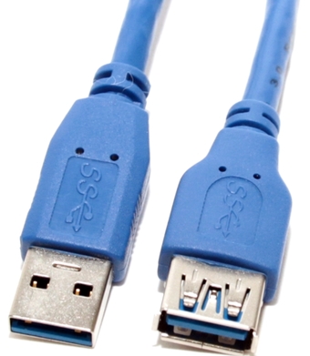 Удлинитель 5bites USB Type-A - USB Type-A UC3011-005F (0.5 м, синий)