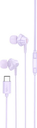 Наушники Hoco M113 USB Type-C (сиреневый)