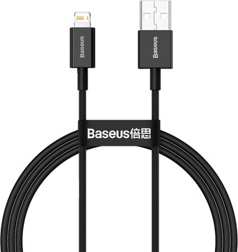 Кабель Baseus Superior USB Type-A - Lightning (1 м, черный)