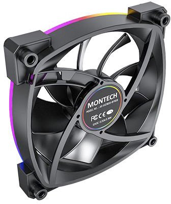 Вентилятор для корпуса Montech AX120 PWM (черный) 