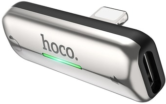 Адаптер Hoco LS27 Lightning (серебристый)