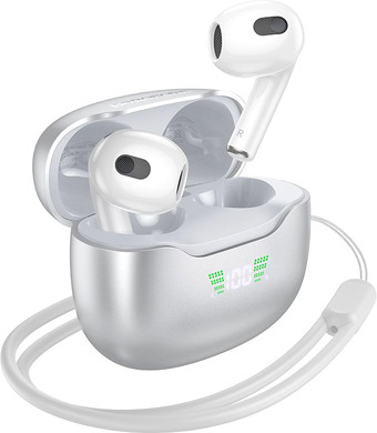 Наушники Borofone BW40 (белый/серебристый)