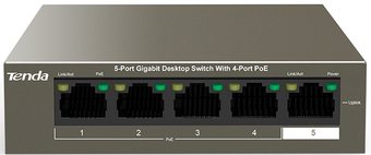 Неуправляемый коммутатор Tenda TEG1105P-4-63W