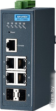 Управляемый коммутатор 2-го уровня Advantech EKI-7706G-2F-AE 