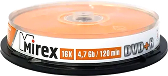DVD-R диск Mirex 4.7Gb 16x UL130013A1L (10 шт.)