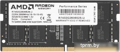 AMD Radeon R7 32GB DDR4 SODIMM PC4-21300 R7432G2606S2S-U 