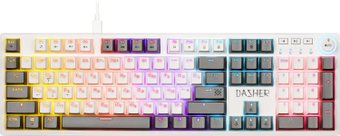 Клавиатура Defender Dasher GK-472 (белый/серый)