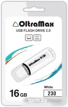 USB Flash Oltramax 230 16GB (белый) [OM-16GB-230-White] 