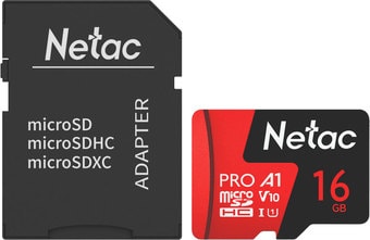 Карта памяти Netac P500 Extreme Pro 16GB NT02P500PRO-016G-R (с адаптером)