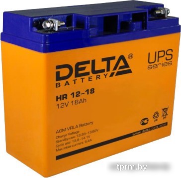 Аккумулятор для ИБП Delta HR 12-18 (12В/18 А·ч) 