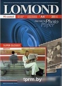Lomond Super Glossy Bright A4 200 г/кв.м 20 листов (1101112) 
