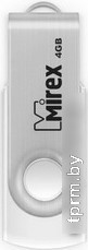 USB Flash Mirex SWIVEL WHITE 4GB (13600-FMUSWT04) 