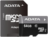 Карта памяти ADATA Premier microSDXC UHS-I U1 Class 10 64GB (AUSDX64GUICL10-RA1)