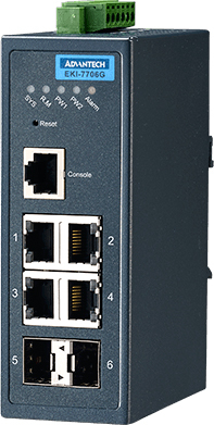 Управляемый коммутатор 2-го уровня Advantech EKI-7706G-2F-AE