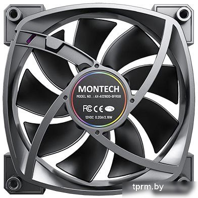 Вентилятор для корпуса Montech AX120 PWM (черный) 