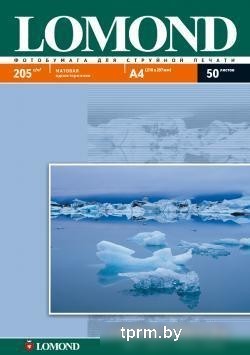 Фотобумага Lomond Матовая А4 205 г/кв.м. 50 листов (0102085) 