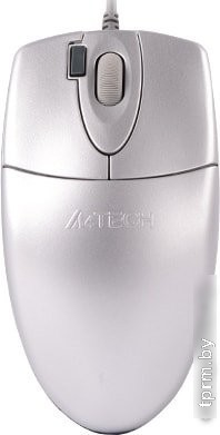 Мышь A4Tech OP-620D (серебристый) 