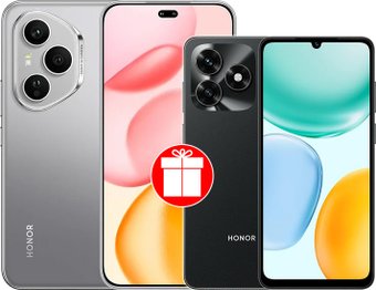 Телефон HONOR 400 Pro 12GB/512GB международная версия (серый) и смартфон HONOR X5c Plus 4GB/128GB по акции