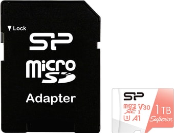 Карта памяти Silicon-Power Superior A1 microSDXC SP001TBSTXDV3V20SP 1TB (с адаптером)