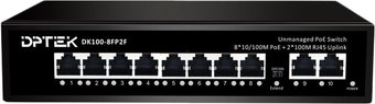 Неуправляемый коммутатор DPTEK DK100-8FP2F