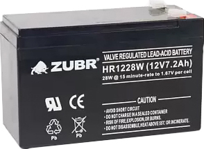 Аккумулятор для ИБП Zubr HR 1228 W (12 В/7.2 А·ч)
