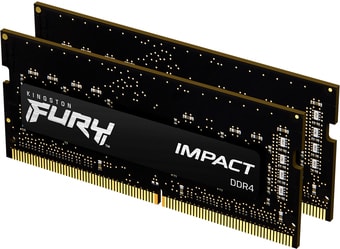Оперативная память Kingston FURY Impact 2x8GB DDR4 SODIMM PC4-21300 KF426S15IBK2/16