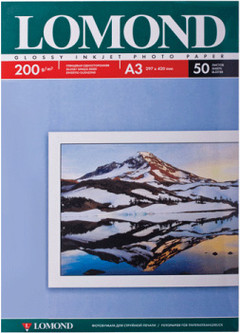 Фотобумага Lomond Глянцевая А3 200 г/кв.м. 50 листов (0102024)