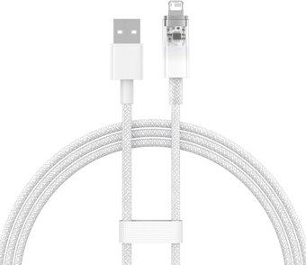 Кабель Baseus Explorer Series Fast Charging Cable with Smart Temperature Control 2.4A USB Type-A - Lightning (1 м, белый)