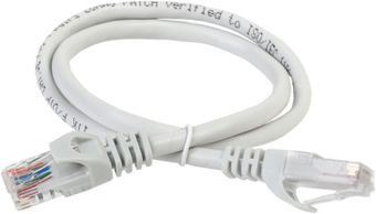 Кабель ITK RJ45 - RJ45 PC01-C5EU-10M (1 м, серый)