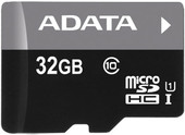 Карта памяти ADATA Premier microSDHC UHS-I U1 (10 Class) 32 Gb (AUSDH32GUICL10-RA1)