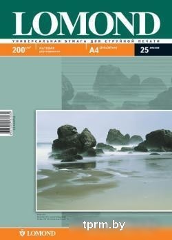 Фотобумага Lomond Матовая двухстороняя А4 200 г/кв.м. 25 листов (0102052) 