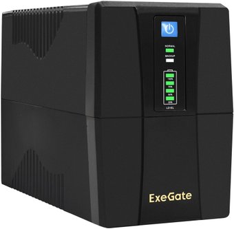 Источник бесперебойного питания ExeGate Power Back BNB-1000.LED.AVR.4C13.RJ.USB