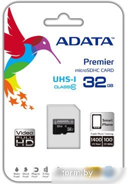 ADATA Premier microSDHC UHS-I U1 (10 Class) 32 Gb (AUSDH32GUICL10-RA1) 