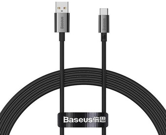 Кабель Baseus Superior Series Fast Charging USB Type-A - USB Type-C (1 м, черный)