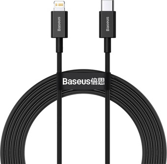 Кабель Baseus Superior USB Type-C - Lightning (1 м, черный)