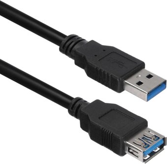Кабель ACD ACD-U3AAF-10L USB Type-A - USB Type-A (1 м, черный)