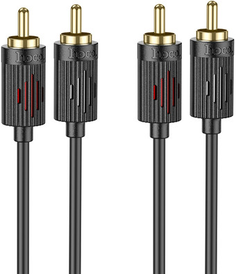 Кабель Hoco UPA29 2 RCA - 2 RCA (1.5 м, черный)