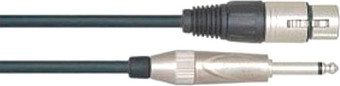 Кабель Leem NMH-20 XLR - 6.3 мм (6 м, черный)