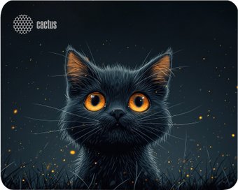 Коврик для мыши CACTUS Black Cat CS-MPC-D09S