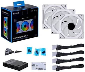 Набор вентиляторов с контроллером Lian Li Uni Fan SL Infinity 120 ARGB G99.12SLIN3W.00