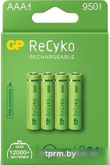 Аккумулятор GP ReCyko AAA 950mAh 4шт 
