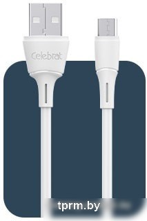Кабель Celebrat FLY-2 Micro USB (1 м, белый) 
