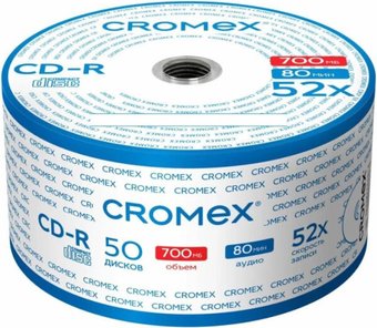 CD-R диск Cromex 700Mb 52x 513773 (50 шт.)