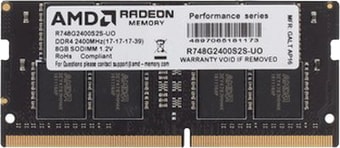 Оперативная память AMD Radeon R7 Performance 8GB DDR4 SODIMM PC4-19200 R748G2400S2S-U