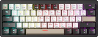 Клавиатура JEGG ZA61 White Black Brown (TNT Yellow)