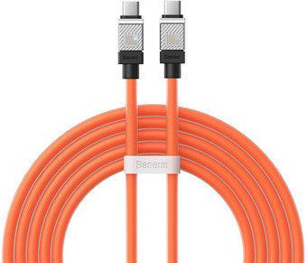 Кабель Baseus CoolPlay Series USB Type-C - USB Type-C (2 м, оранжевый)