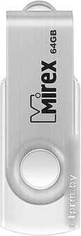 USB Flash Mirex Swivel White 64GB 13600-FMUSWT64 
