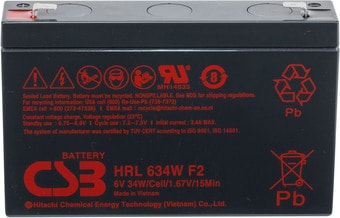 Аккумулятор для ИБП CSB Battery HRL634W F2 (6В/9 А·ч)