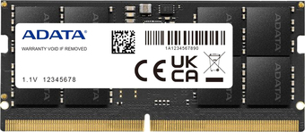 Оперативная память ADATA 8ГБ DDR5 SODIMM 5600 МГц AD5S56008G-S